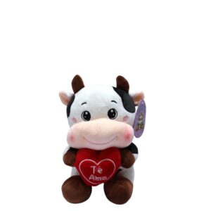 Peluche de vaca con corazón